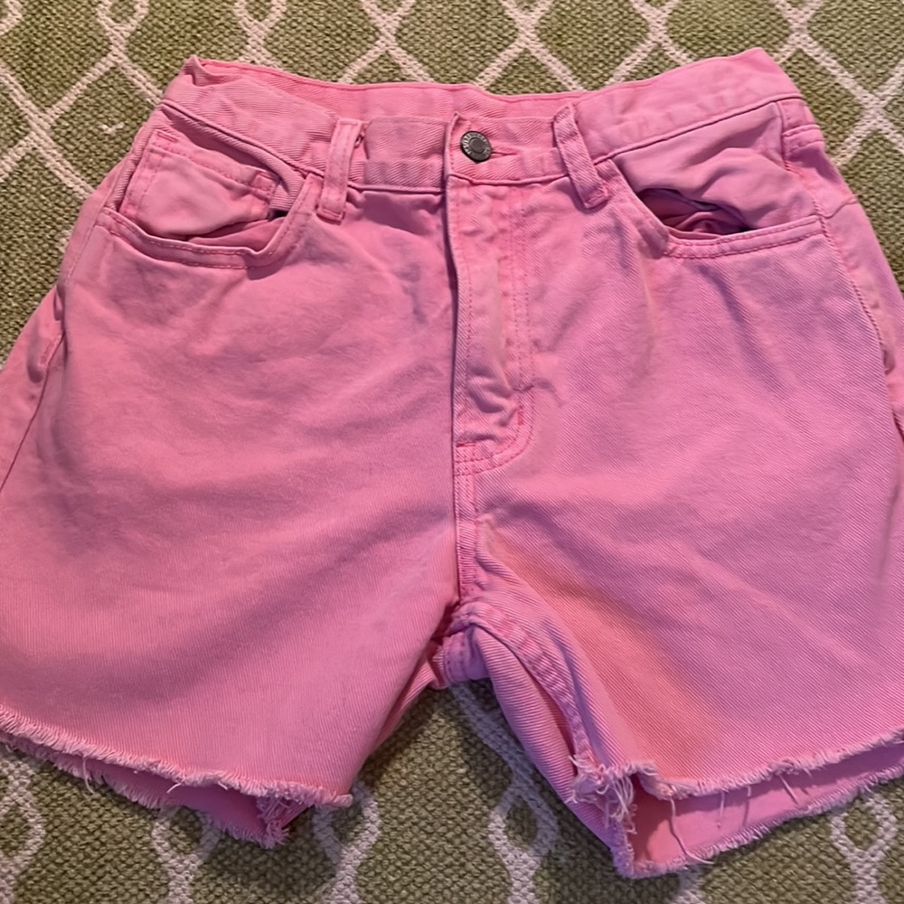 J Galt pink jean shorts